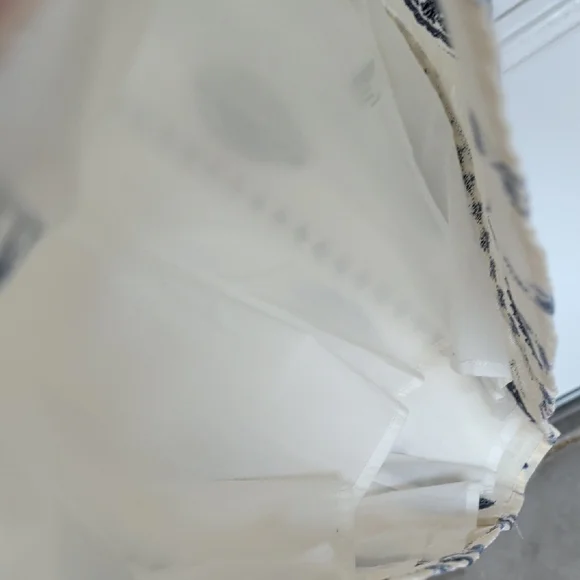 Zara womenWhite and Blue Embroidered Cutout Midi Dress Strappy M NWT 3376/929 - Picture 8 of 8